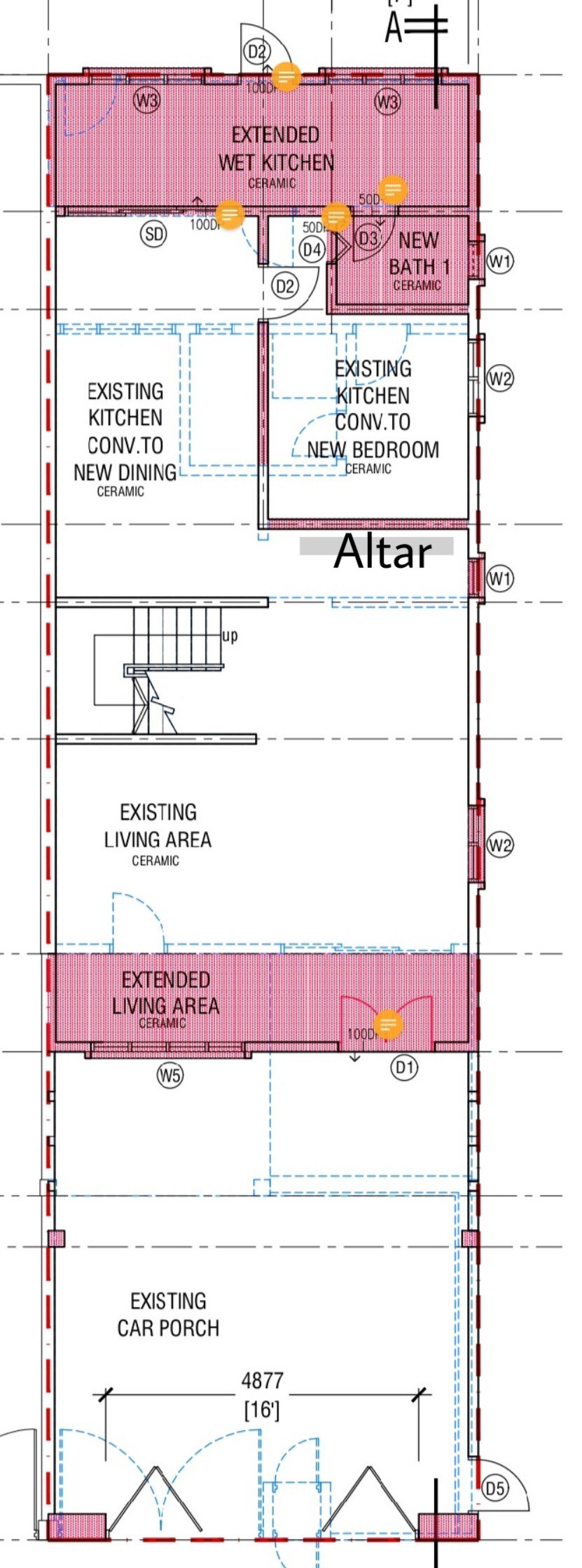 Altar adjacent to bedroom